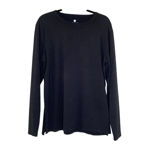 Solbari Black UPF 50+ Long Sleeve T-Shirt with Thumb Holes Size Large - Picture 1 of 9